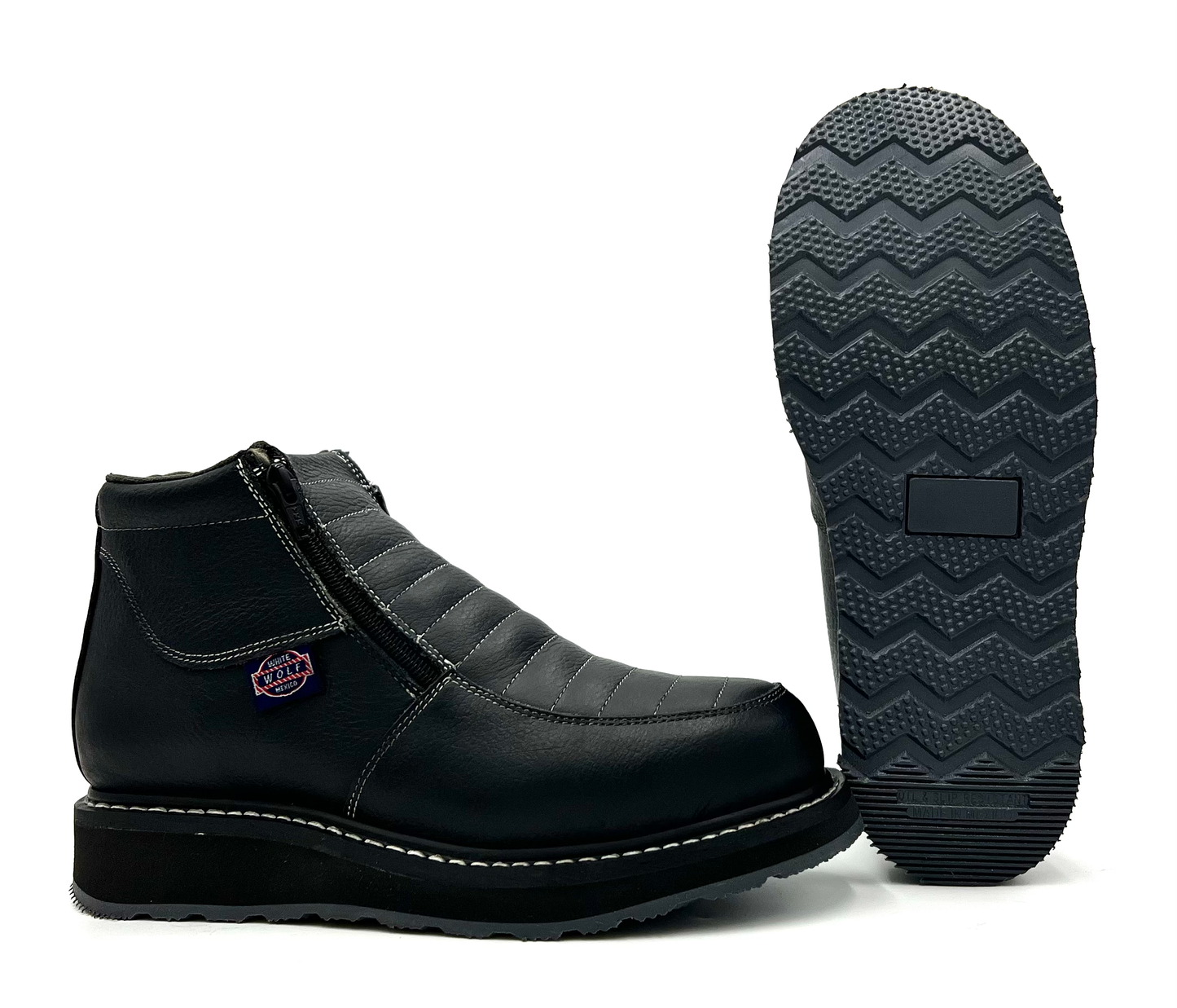 WW-980 Doube Zipper Work Boot Dual Density Sole image 6