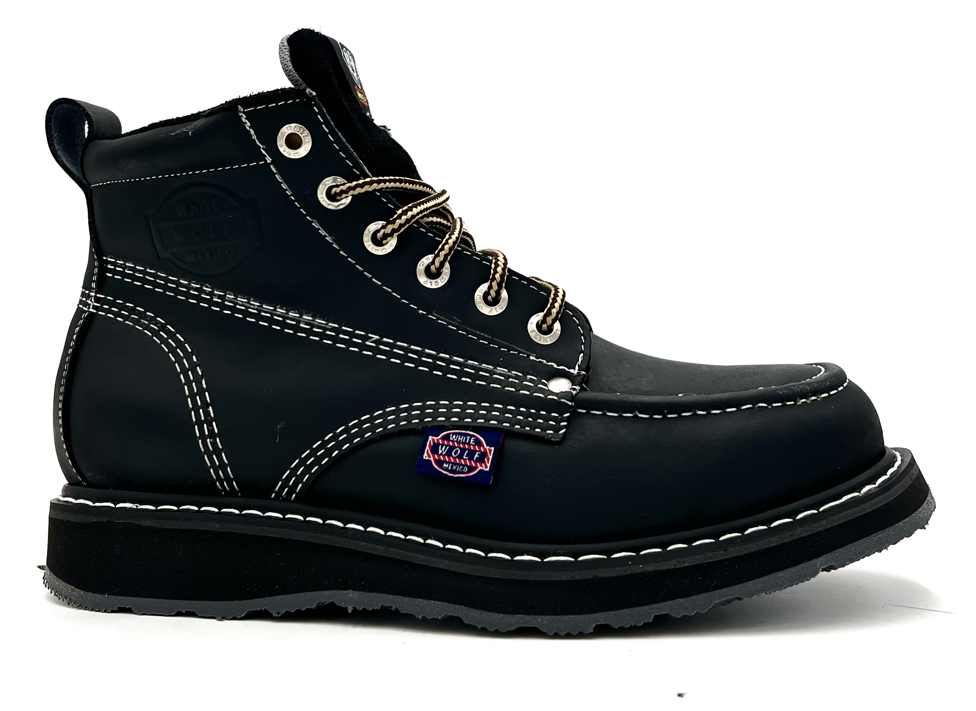 WW-965 Black Classic Moc Toe Boot image 4