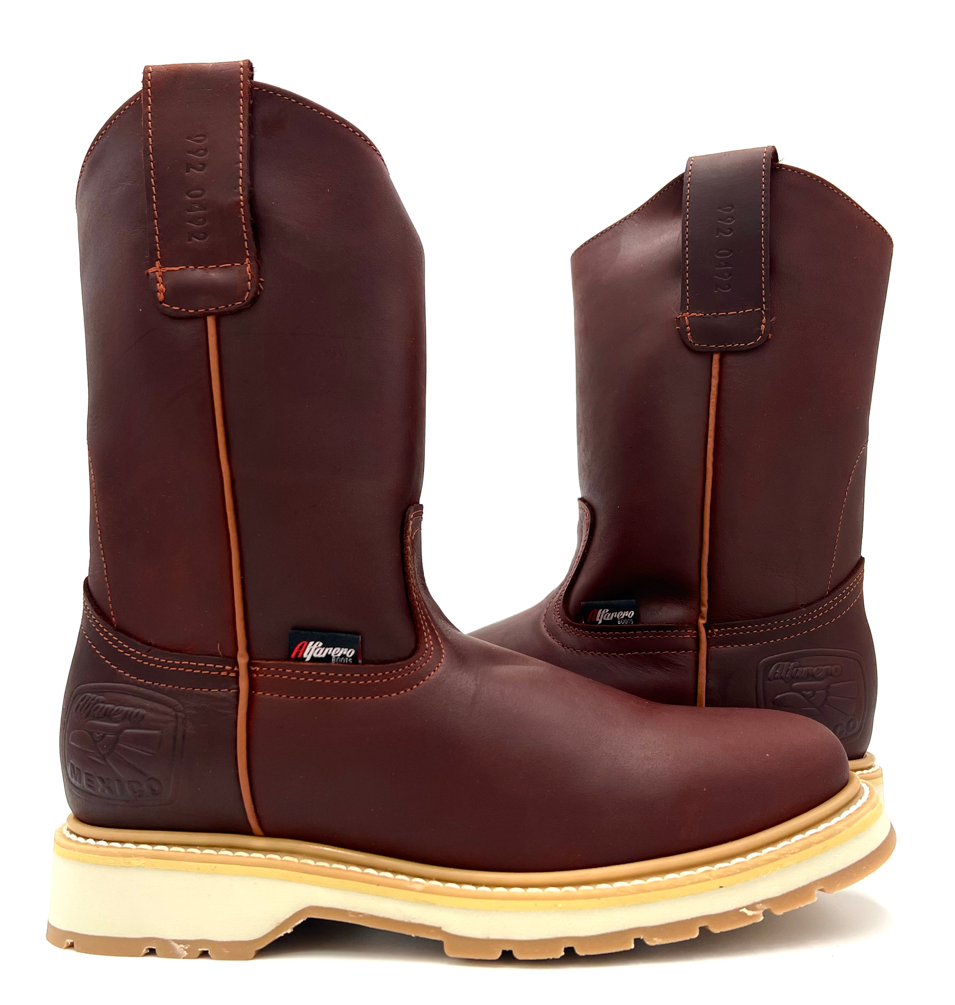 AO-490 Burgundy Shedron Roper Boot image 1