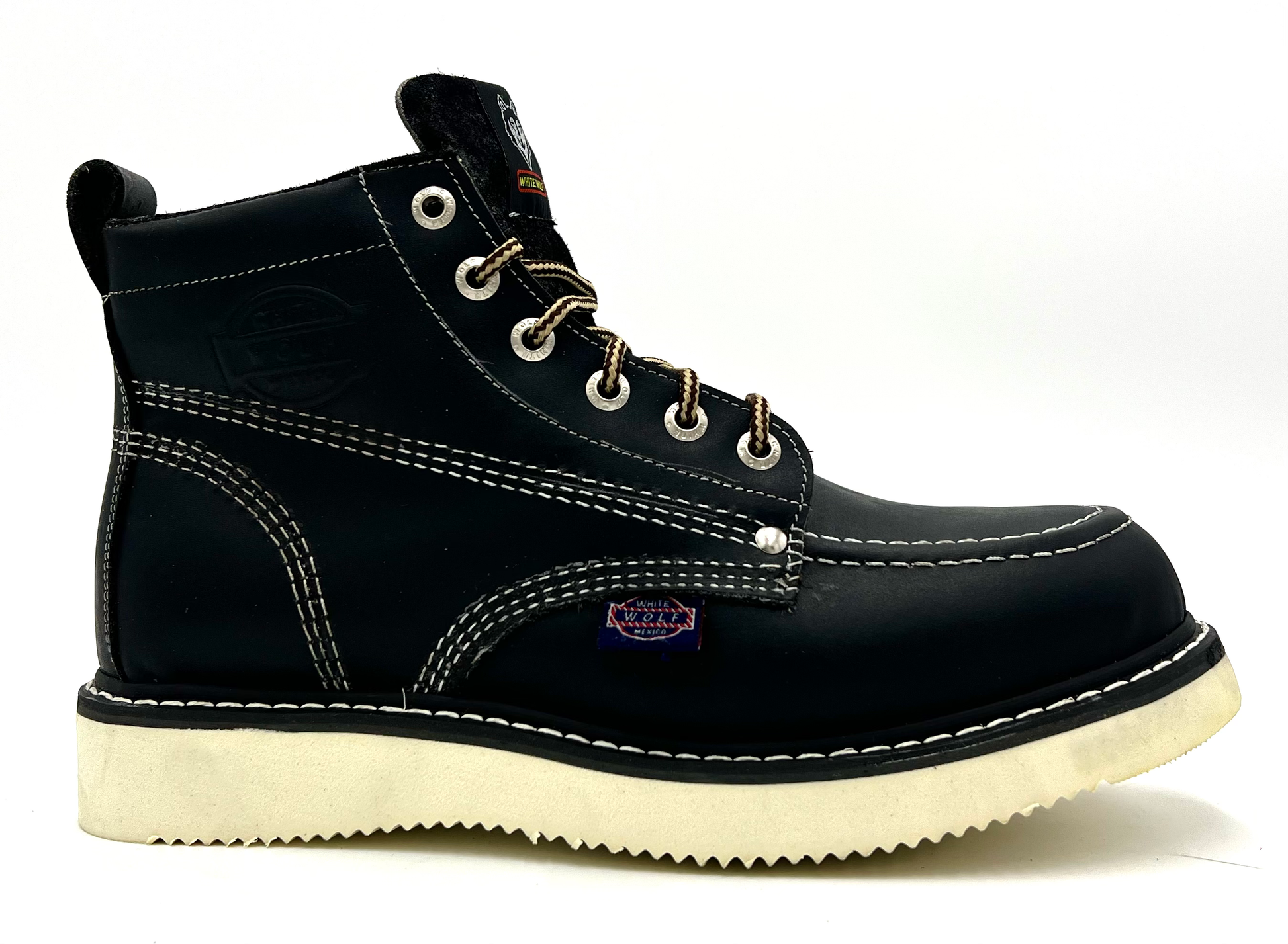 WW-965 Black Moc Toe Boot image 4