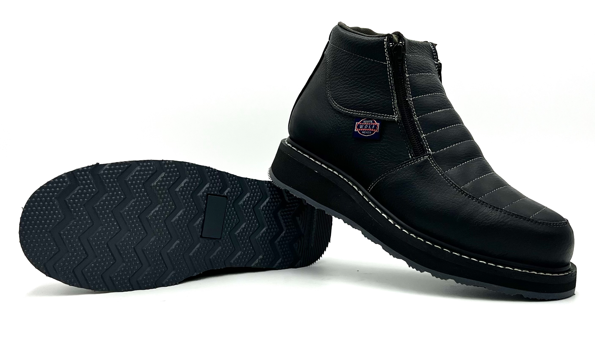 WW-980 Black Double Zipper Dual Density Boot image 2