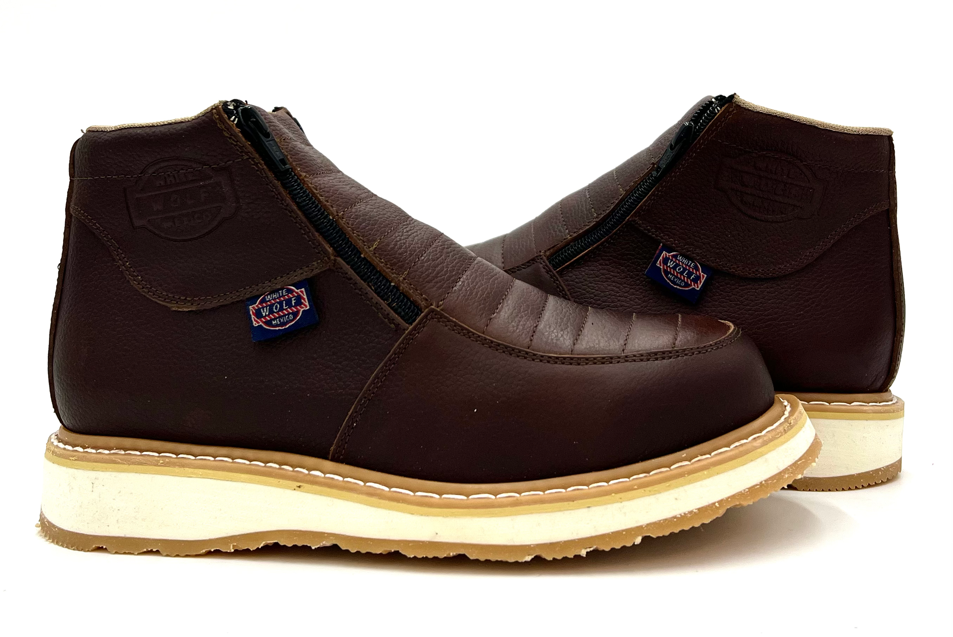 WW-980 Doube Zipper Work Boot Dual Density Sole image 2