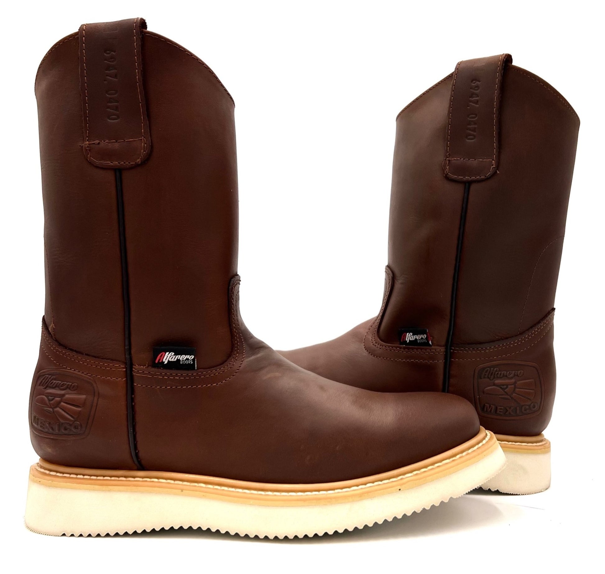 AO-470 Copper Brown Roper Work Boot image 2