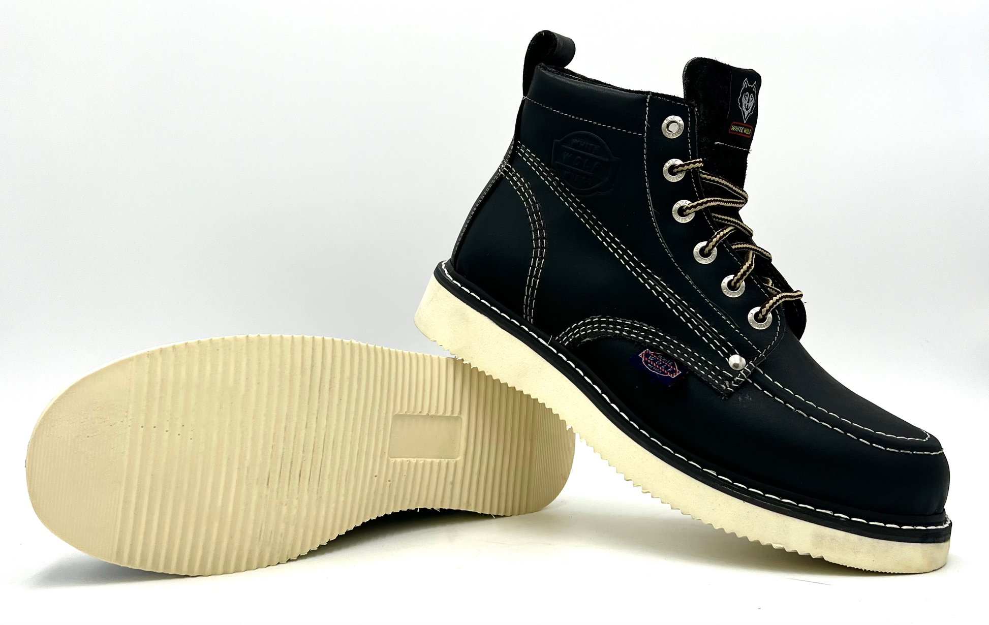 WW-965 Black Moc Toe Boot image 1