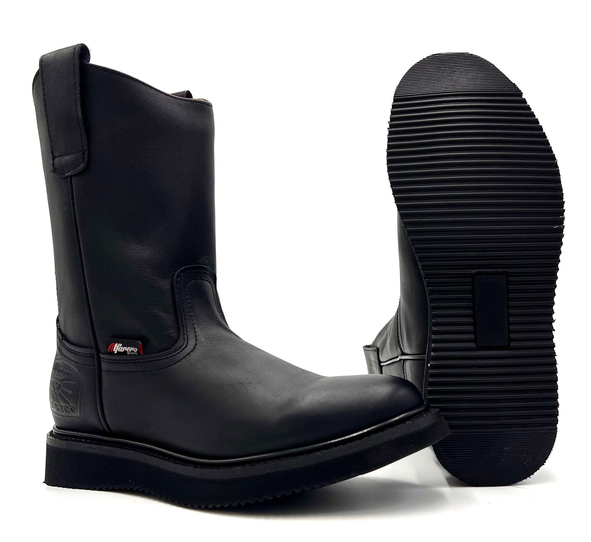 AO-470 Black Roper Work Boot Wedge Sole image 0