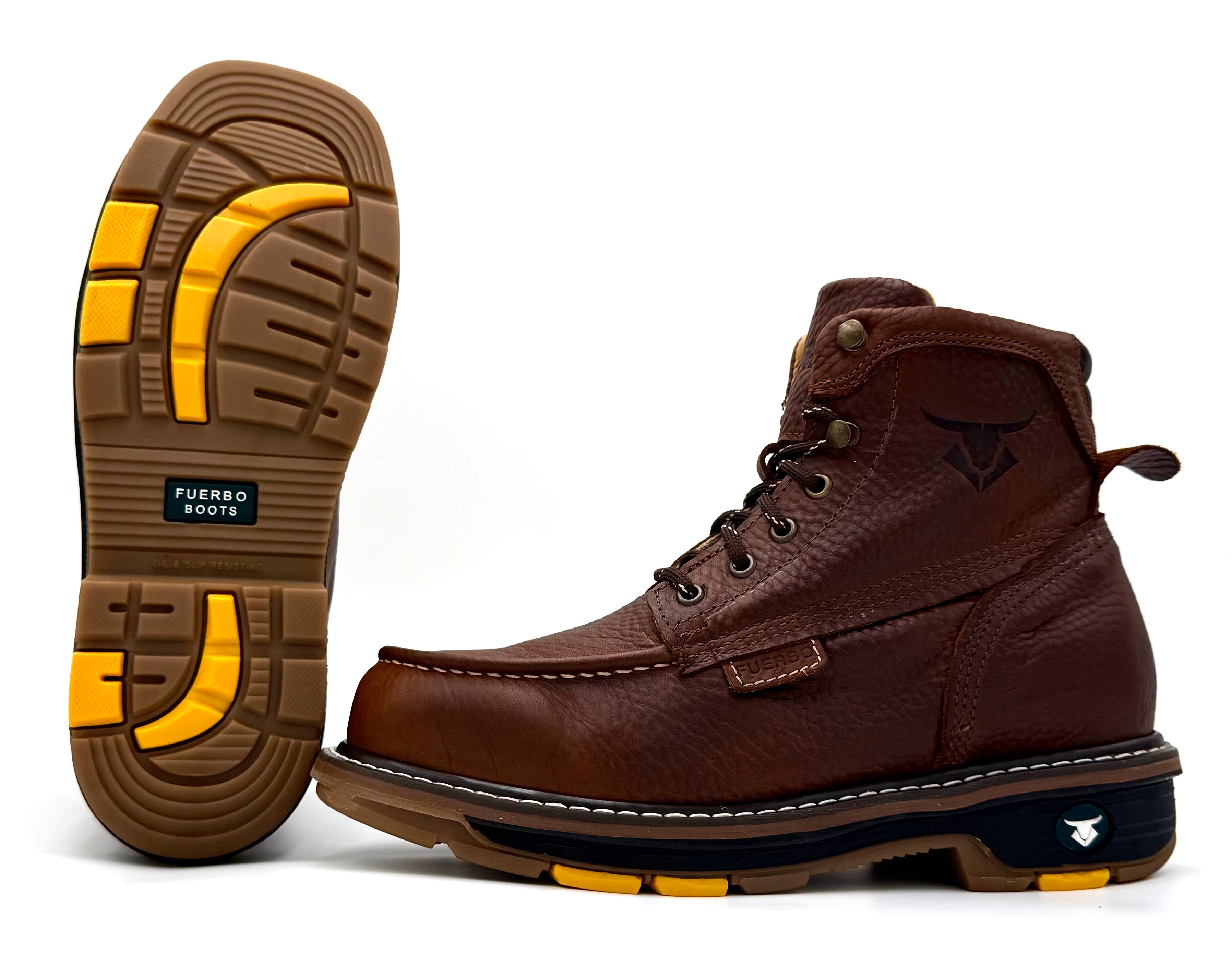 Fuerbo B-44 Ocre Moc Toe Work Boot | Goodyear Welt – Fuerbo Boots