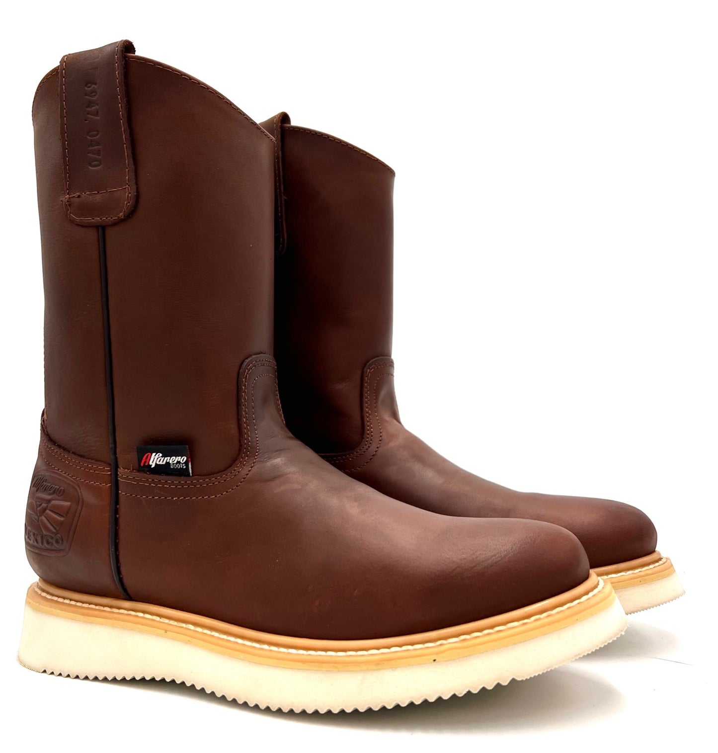 AO-470 Copper Brown Roper Work Boot image 4