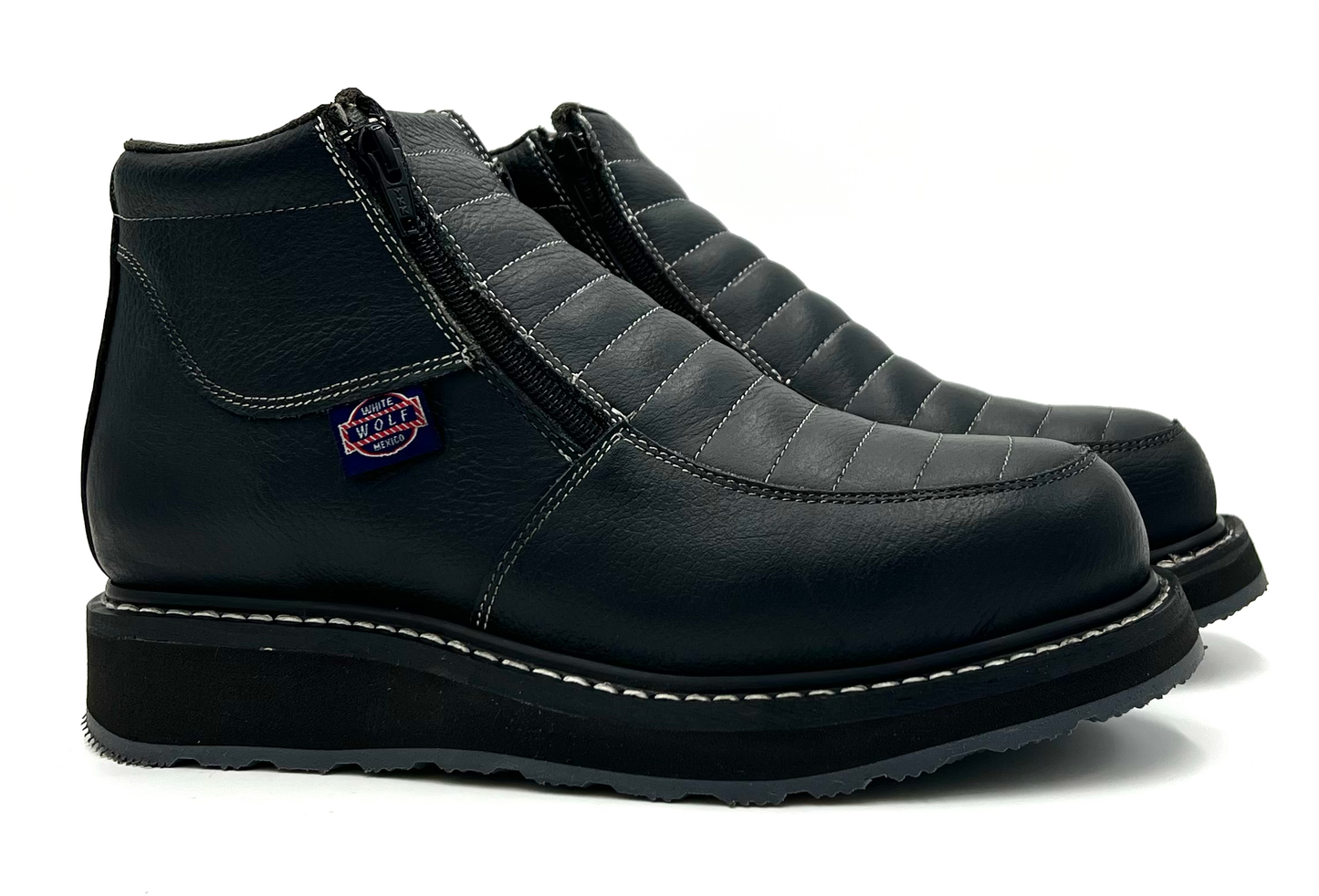 WW-980 Black Double Zipper Dual Density Boot image 4