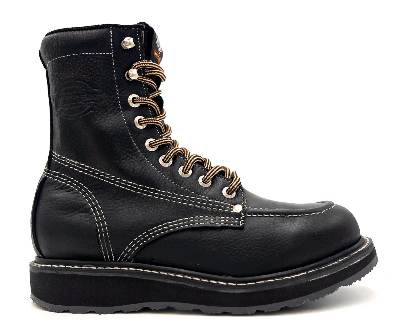 WW-955 Classic Moc Toe Lace Up Work Boot Black image 1