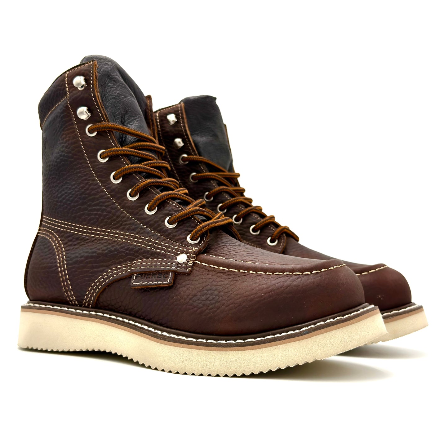 Fuerbo 955 Brown Lightweight Lacer Moc Toe