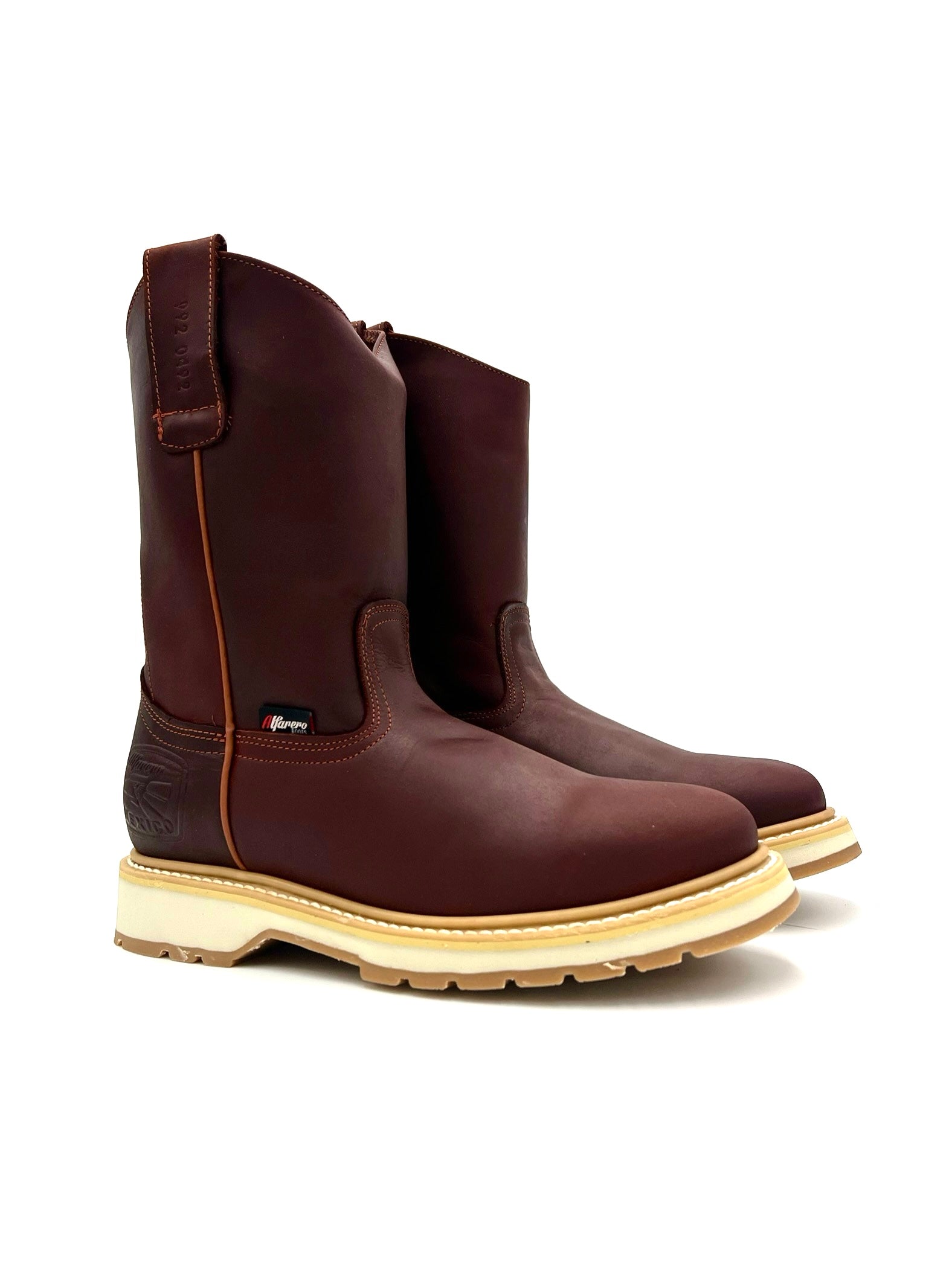 AO-490 Burgundy Shedron Roper Boot image 4