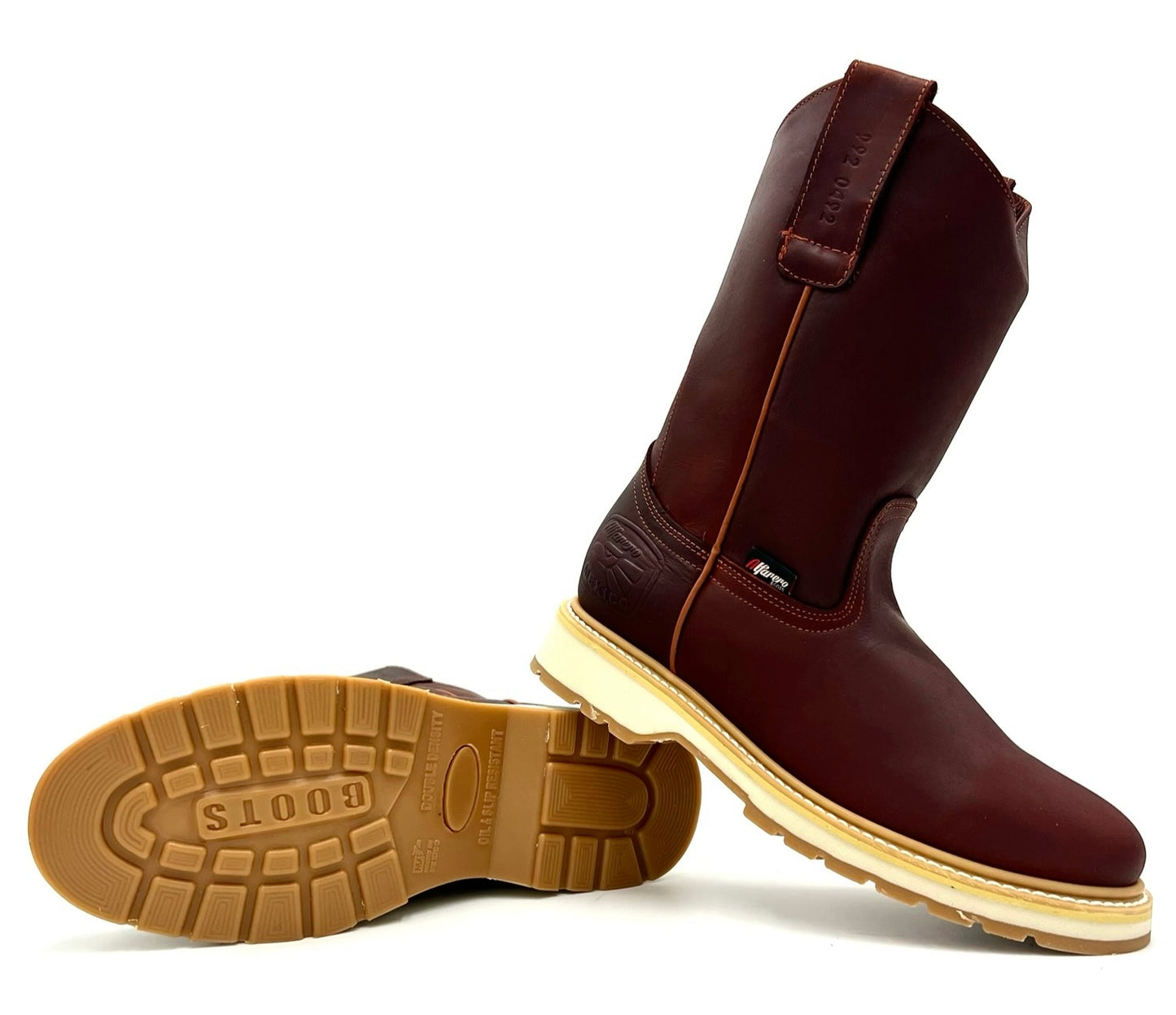 AO-490 Burgundy Shedron Roper Boot image 2