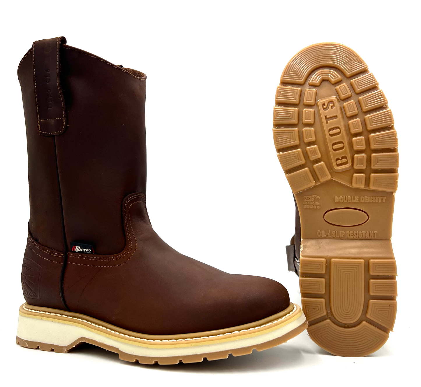 AO-490 Copper Brown Roper Boot image 0