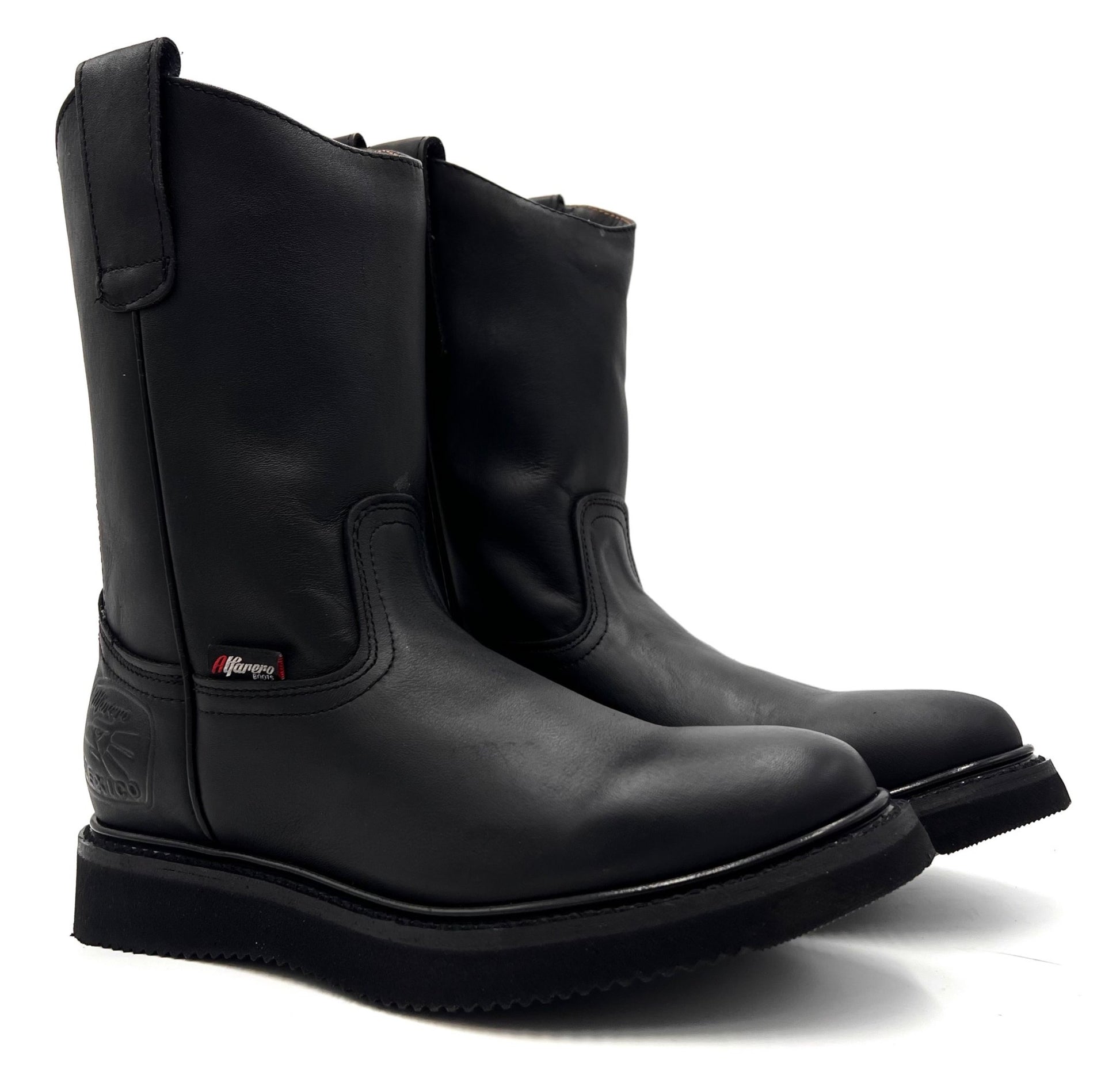 AO-470 Black Roper Work Boot Wedge Sole image 3