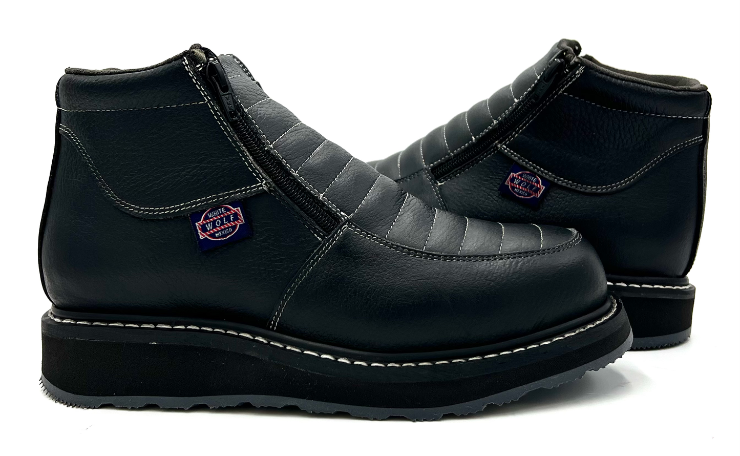 WW-980 Black Double Zipper Dual Density Boot image 3