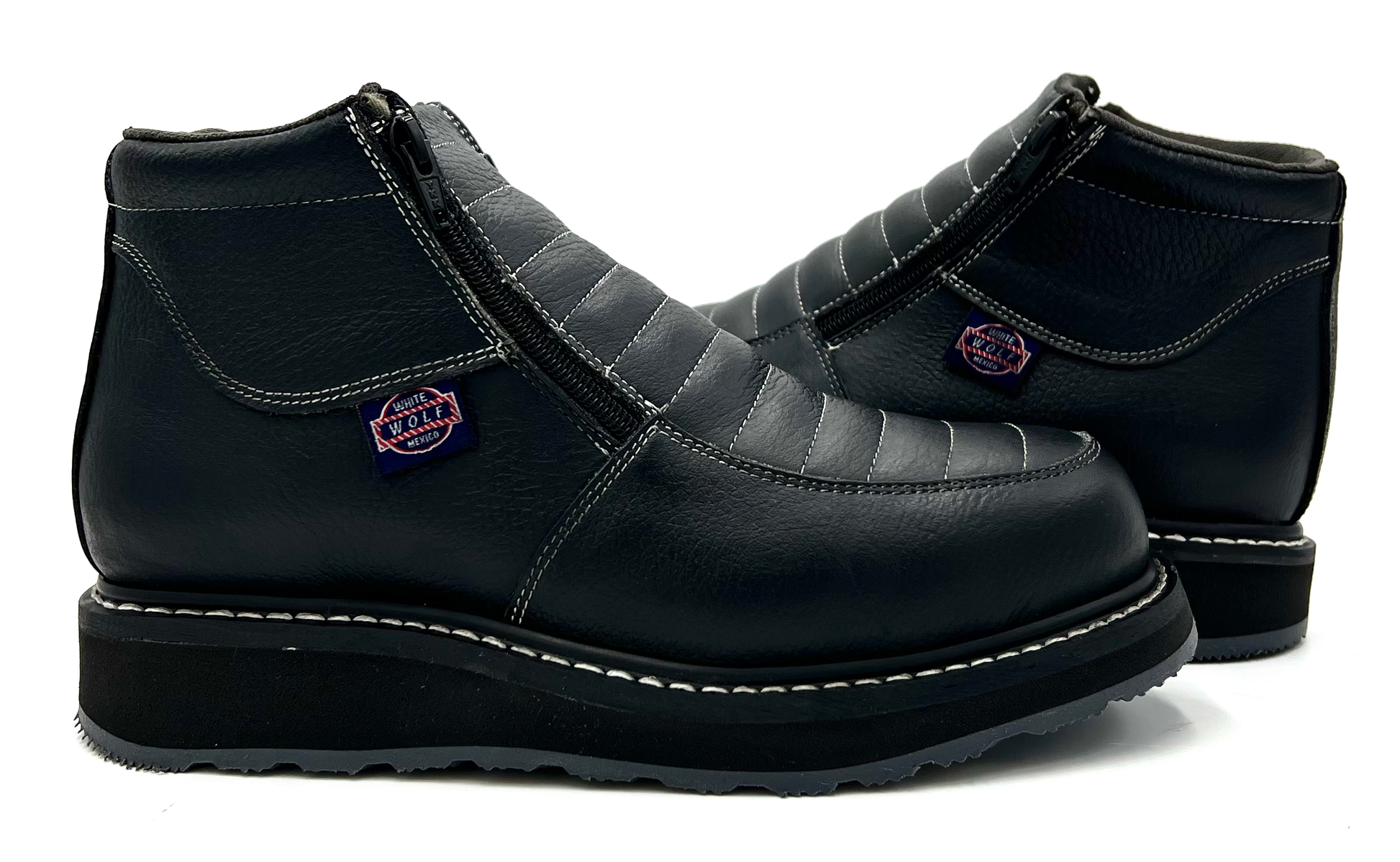 WW-980 Black Double Zipper Dual Density Boot image 3