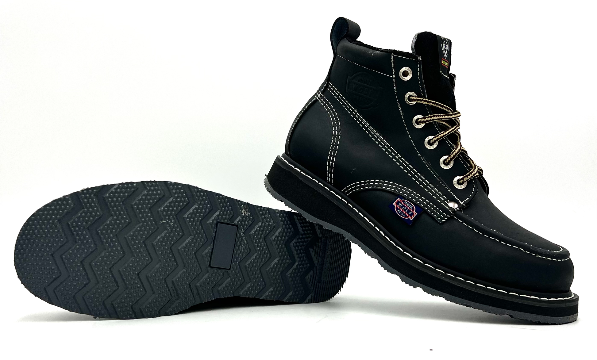 WW-965 Black Classic Moc Toe Boot image 3
