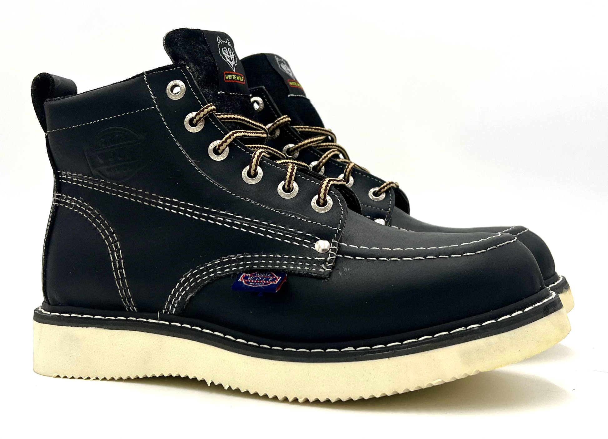 WW-965 Black Moc Toe Boot image 3