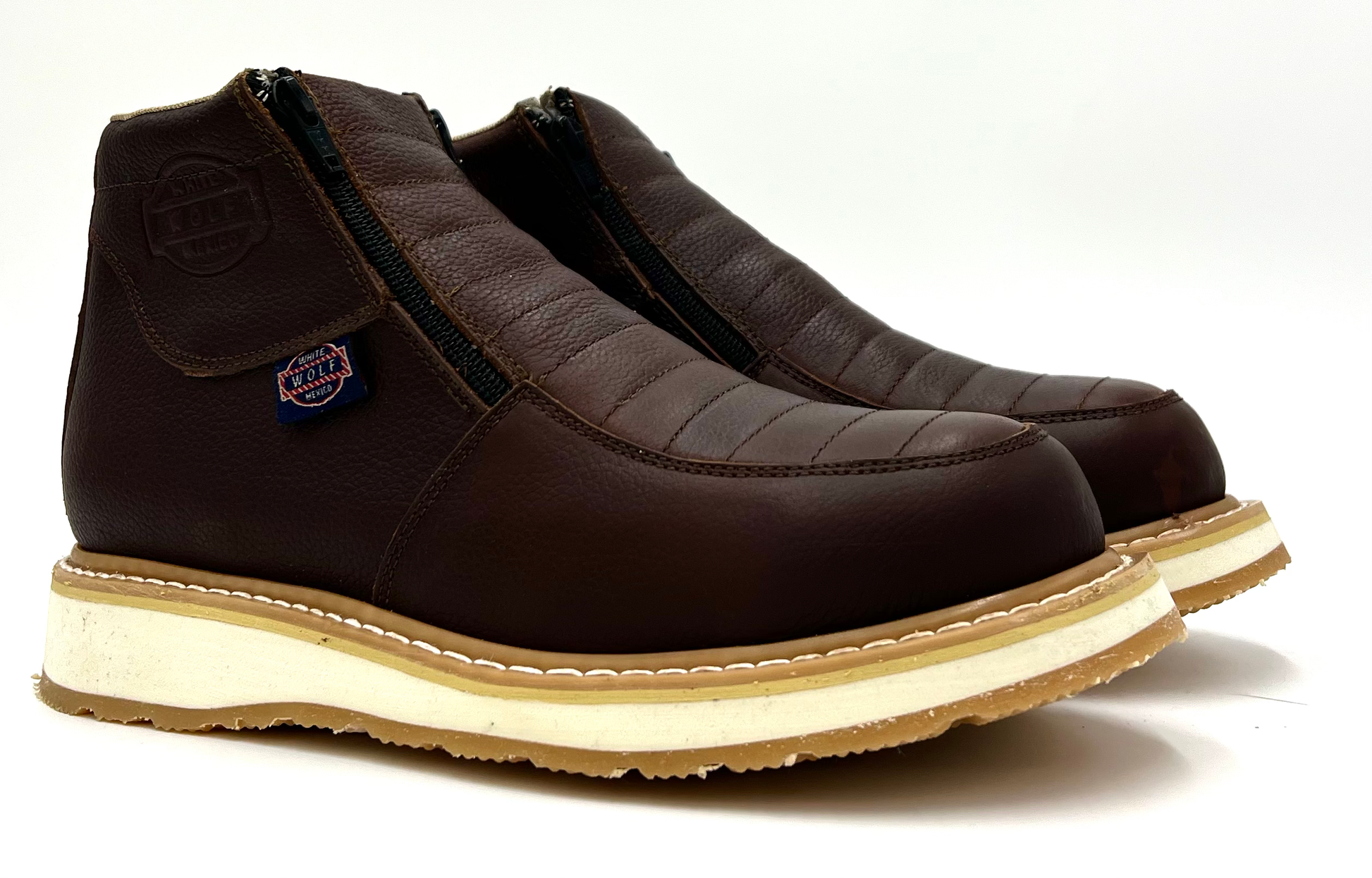 WW-980 Doube Zipper Work Boot Dual Density Sole image 3