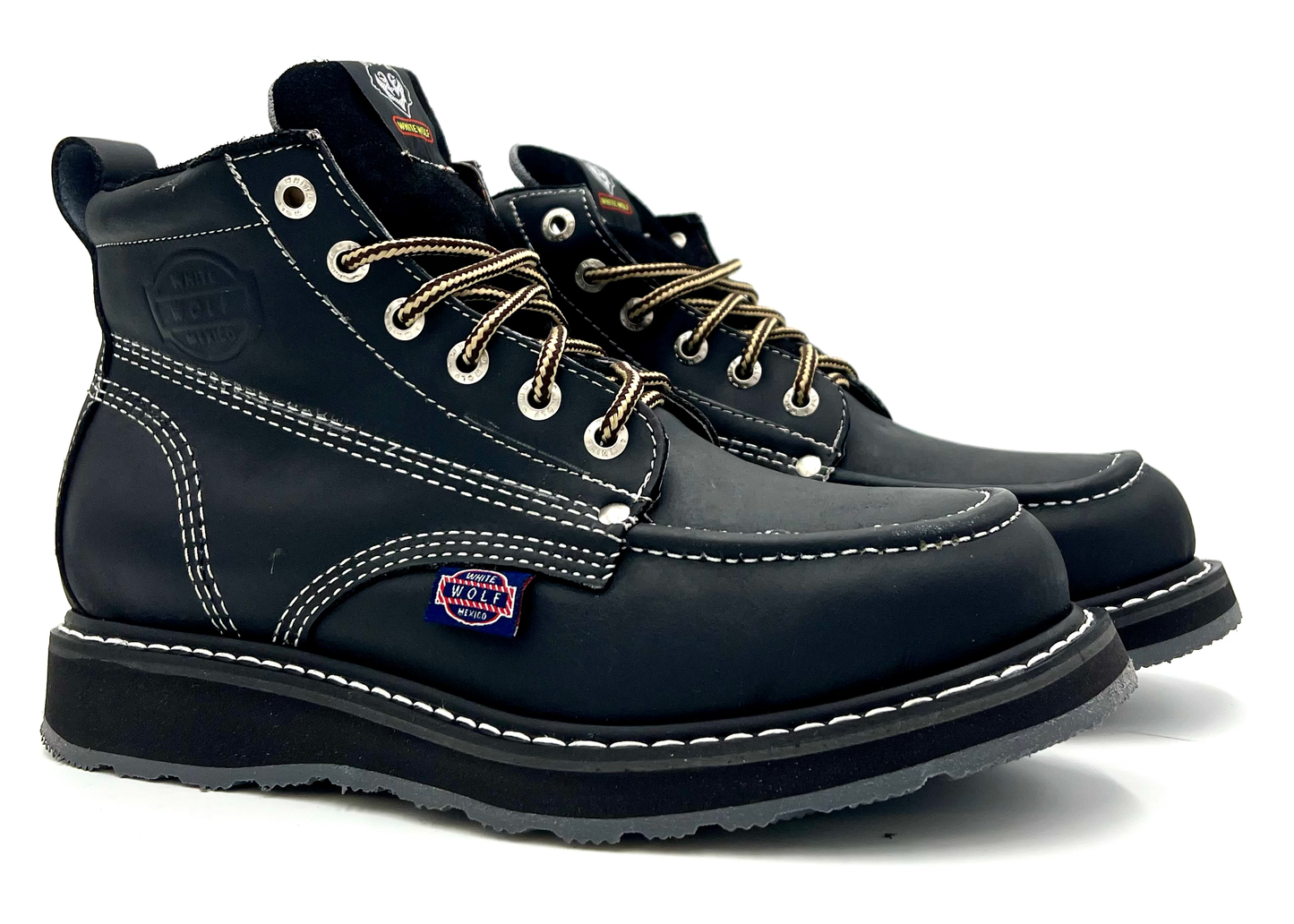 WW-965 Black Classic Moc Toe Boot image 2