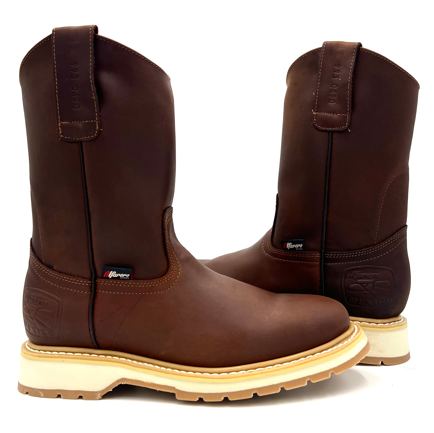 AO-490 Copper Brown Roper Boot image 1