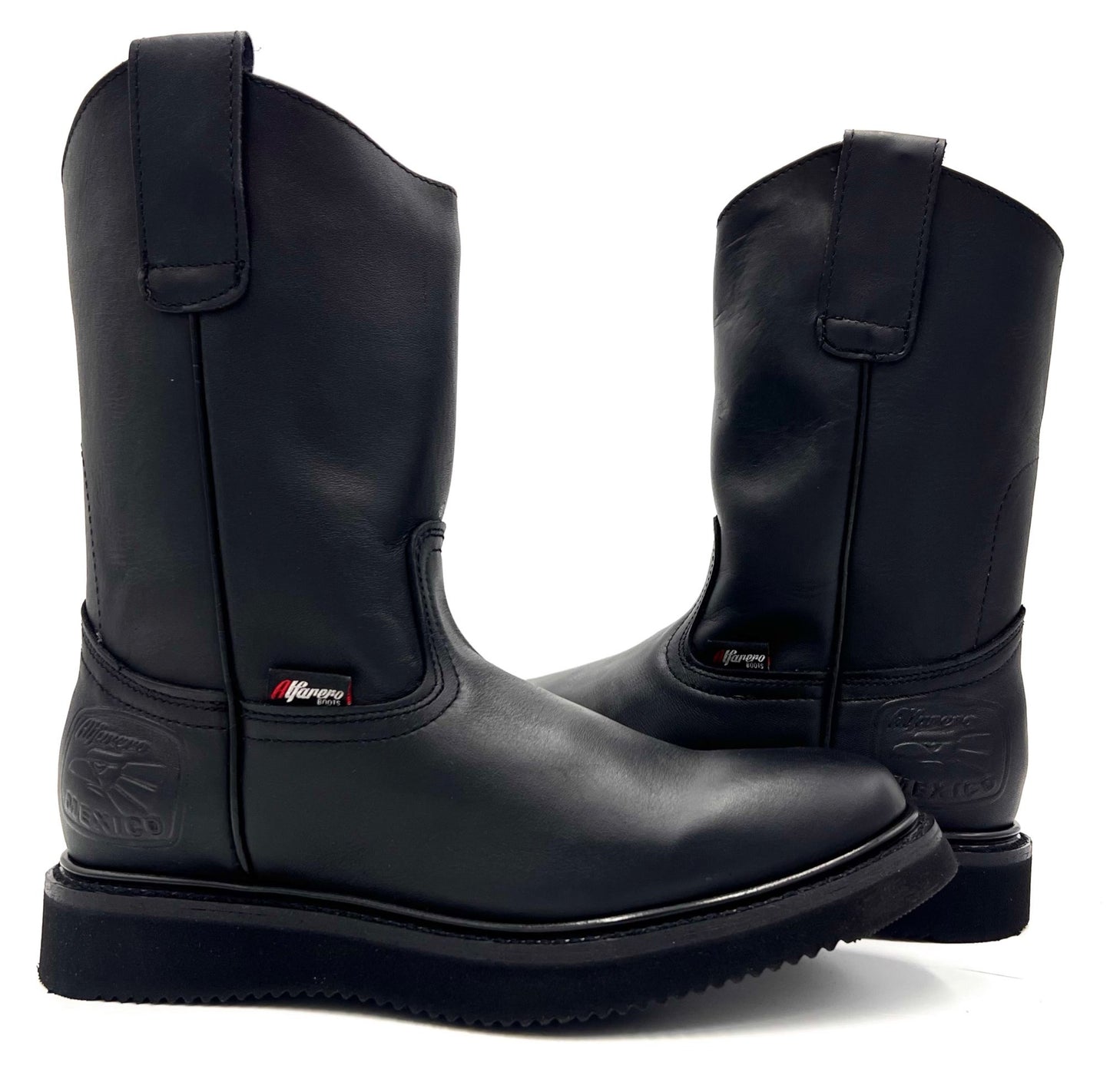 AO-470 Black Roper Work Boot Wedge Sole image 2